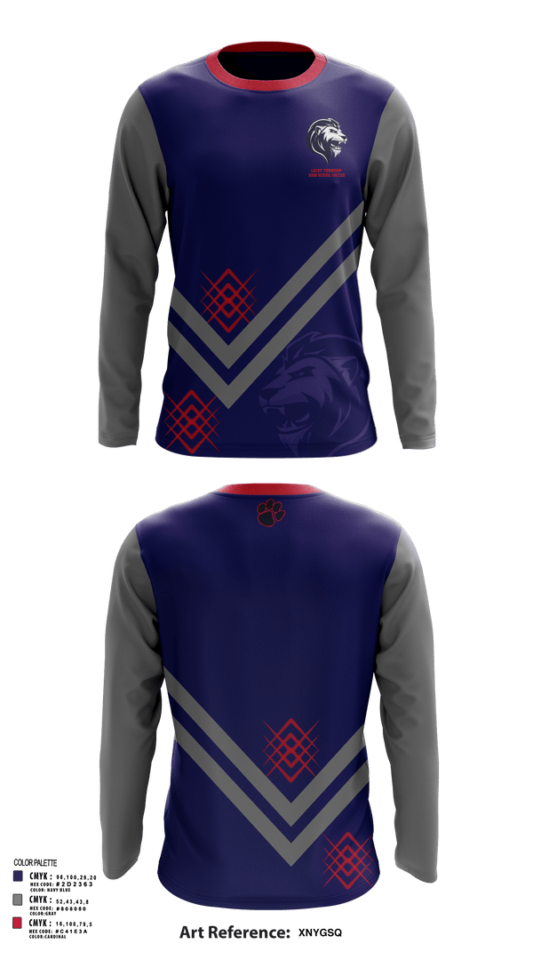 Long Sleeve Performance Shirt, Lacey Township High School Soccer, Men's Soccer, Teamtime, Team time, sublimation, custom sports apparel, team uniforms, spirit wear, spiritwear, sports uniforms, custom shirts, team store, custom team store, fundraiser sports, apparel fundraiser