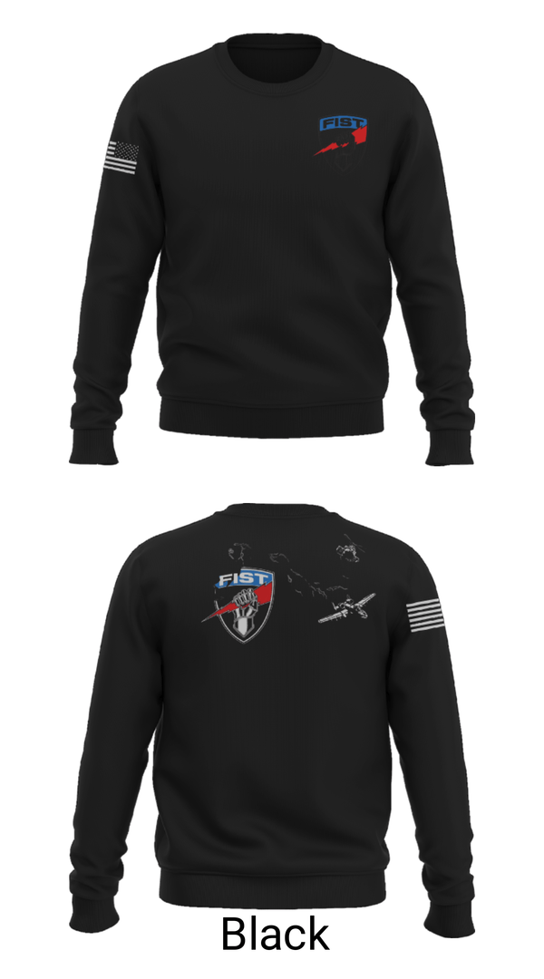 Crew Neck Sweatshirt, 3-172 FiST, Army, Teamtime, Team time, sublimation, custom sports apparel, team uniforms, spirit wear, spiritwear, sports uniforms, custom shirts, team store, custom team store, fundraiser sports, apparel fundraiser