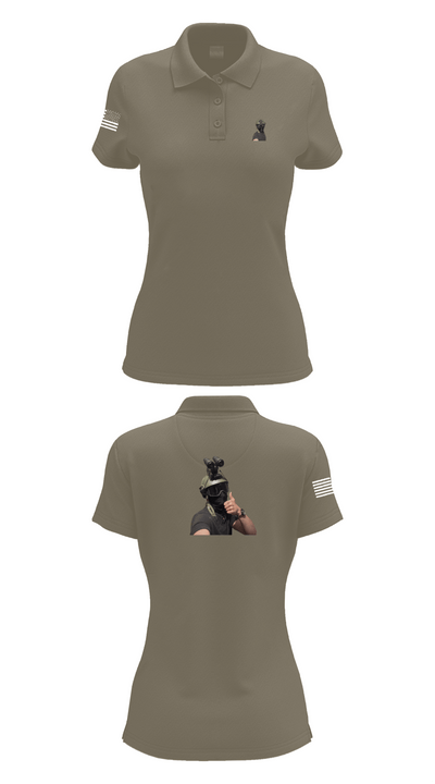 1st marine divison 61808262 Women's Short Sleeve Performance Polo  - 75