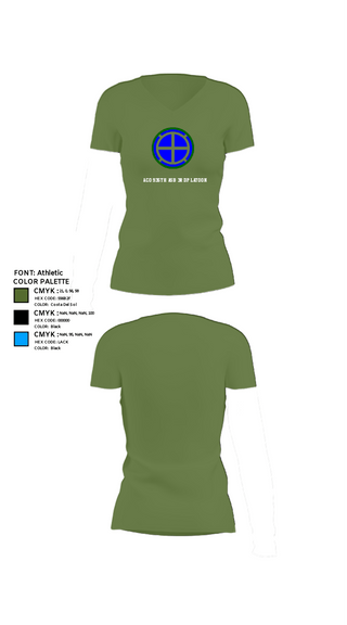 Womens Short Sleeve Vneck Shirt, A co 935th ASB 3rd Platoon, National Guard, Teamtime, Team time, sublimation, custom sports apparel, team uniforms, spirit wear, spiritwear, sports uniforms, custom shirts, team store, custom team store, fundraiser sports, apparel fundraiser