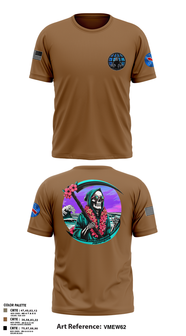 Old School Cotton Feel Shirt, REAPERS, FT SHAFTER, , Teamtime, Team time, sublimation, custom sports apparel, team uniforms, spirit wear, spiritwear, sports uniforms, custom shirts, team store, custom team store, fundraiser sports, apparel fundraiser