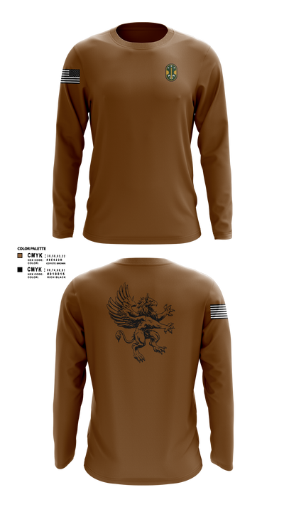 3rd Platoon Gryphons 20290567 Long Sleeve Performance Shirt 2