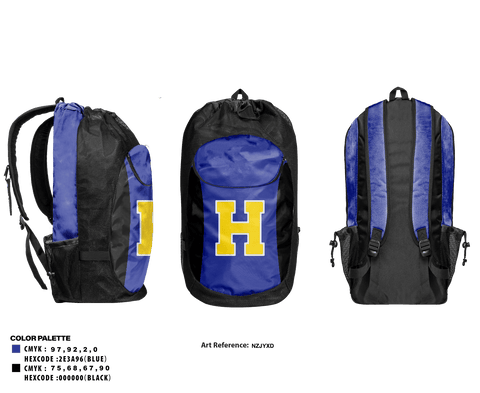Gear Bag, Hazen High School Basketball, Men's Basketball, Teamtime, Team time, sublimation, custom sports apparel, team uniforms, spirit wear, spiritwear, sports uniforms, custom shirts, team store, custom team store, fundraiser sports, apparel fundraiser