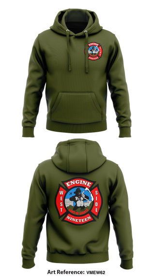 Hoodie, Station 19, Fire Department, Teamtime, Team time, sublimation, custom sports apparel, team uniforms, spirit wear, spiritwear, sports uniforms, custom shirts, team store, custom team store, fundraiser sports, apparel fundraiser