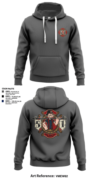 Hoodie, Station 51, Fire Department, Teamtime, Team time, sublimation, custom sports apparel, team uniforms, spirit wear, spiritwear, sports uniforms, custom shirts, team store, custom team store, fundraiser sports, apparel fundraiser