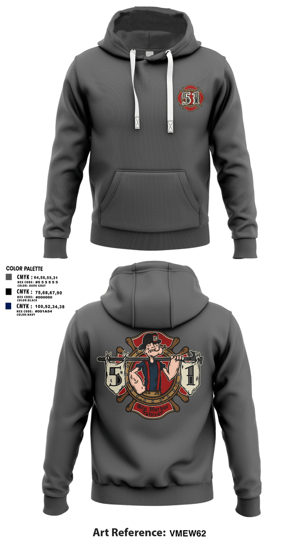 Hoodie, Station 51, Fire Department, Teamtime, Team time, sublimation, custom sports apparel, team uniforms, spirit wear, spiritwear, sports uniforms, custom shirts, team store, custom team store, fundraiser sports, apparel fundraiser