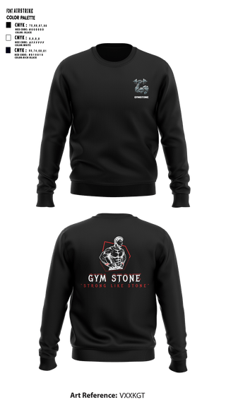 Crew Neck Sweatshirt, GymStone, , Teamtime, Team time, sublimation, custom sports apparel, team uniforms, spirit wear, spiritwear, sports uniforms, custom shirts, team store, custom team store, fundraiser sports, apparel fundraiser