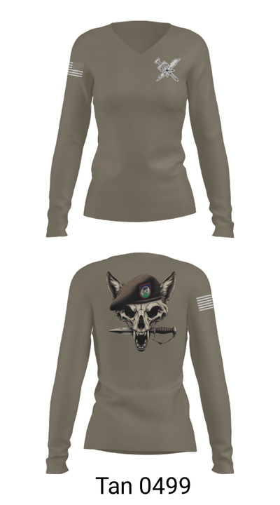 82EASOS 24073649 Women's Long Sleeve V-neck Shirt - 77