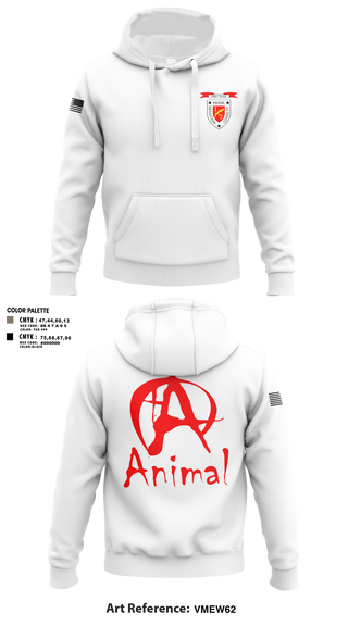 Hoodie, 1/7 animal, Marines, Teamtime, Team time, sublimation, custom sports apparel, team uniforms, spirit wear, spiritwear, sports uniforms, custom shirts, team store, custom team store, fundraiser sports, apparel fundraiser