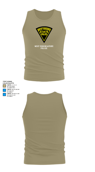 Tank Top, West Virginia State Police, Police, Teamtime, Team time, sublimation, custom sports apparel, team uniforms, spirit wear, spiritwear, sports uniforms, custom shirts, team store, custom team store, fundraiser sports, apparel fundraiser