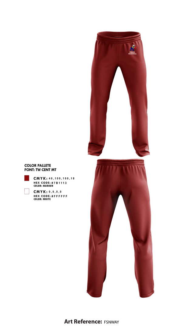 Sweatpants, Cobden High School Basketball, Men's Basketball, Teamtime, Team time, sublimation, custom sports apparel, team uniforms, spirit wear, spiritwear, sports uniforms, custom shirts, team store, custom team store, fundraiser sports, apparel fundraiser