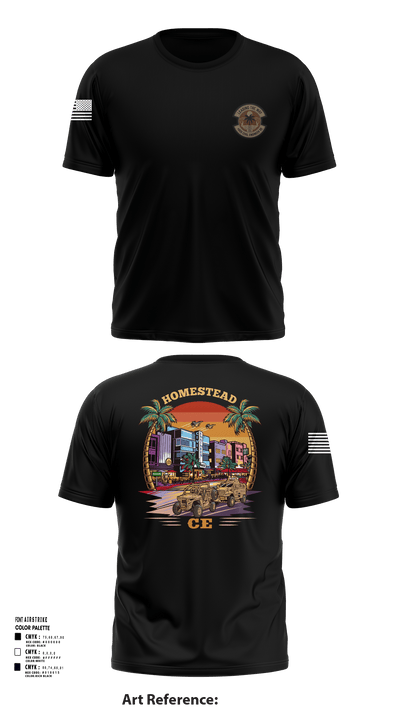 482D Civil Engineer Squadron 21891413 Short Sleeve Performance Shirt - 124