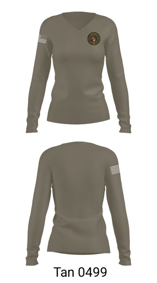 Womens Long Sleeve Vneck Shirt, Ravenswood Volunteer Fire Department, , Teamtime, Team time, sublimation, custom sports apparel, team uniforms, spirit wear, spiritwear, sports uniforms, custom shirts, team store, custom team store, fundraiser sports, apparel fundraiser