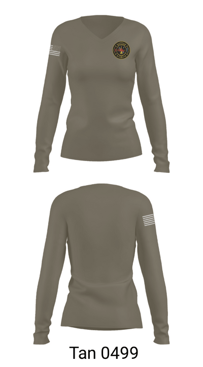 Ravenswood Volunteer Fire Department 47205715 Women's Long Sleeve V-neck Shirt - 77