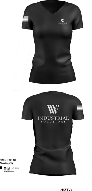 Womens Short Sleeve Vneck Shirt, WV Industrial Solutions, , Teamtime, Team time, sublimation, custom sports apparel, team uniforms, spirit wear, spiritwear, sports uniforms, custom shirts, team store, custom team store, fundraiser sports, apparel fundraiser