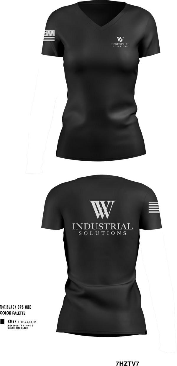 Womens Short Sleeve Vneck Shirt, WV Industrial Solutions, , Teamtime, Team time, sublimation, custom sports apparel, team uniforms, spirit wear, spiritwear, sports uniforms, custom shirts, team store, custom team store, fundraiser sports, apparel fundraiser