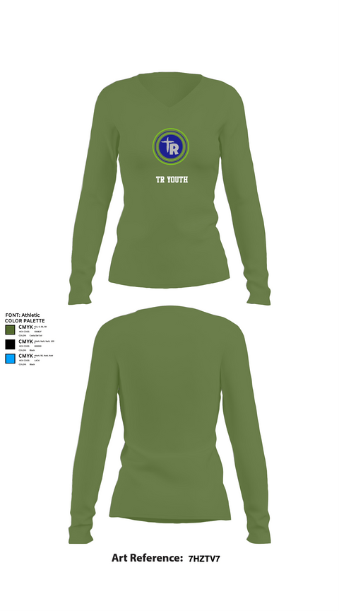 Womens Long Sleeve Vneck Shirt 1, TR youth, , Teamtime, Team time, sublimation, custom sports apparel, team uniforms, spirit wear, spiritwear, sports uniforms, custom shirts, team store, custom team store, fundraiser sports, apparel fundraiser