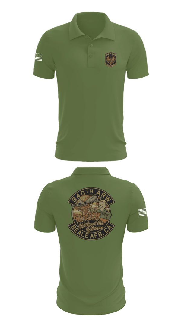 Short Sleeve Performance Polo, 940 Air Refueling Wing, , Teamtime, Team time, sublimation, custom sports apparel, team uniforms, spirit wear, spiritwear, sports uniforms, custom shirts, team store, custom team store, fundraiser sports, apparel fundraiser