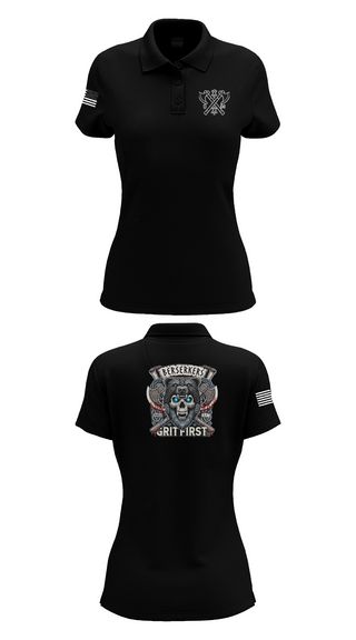 Womens Short Sleeve Performance Polo, Baker 3-509th 3rd Plt 1st squad, Army, Teamtime, Team time, sublimation, custom sports apparel, team uniforms, spirit wear, spiritwear, sports uniforms, custom shirts, team store, custom team store, fundraiser sports, apparel fundraiser