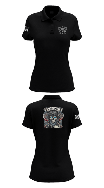 Baker 3-509th 3rd Plt 1st squad 60073036 Women's Short Sleeve Performance Polo  - 35