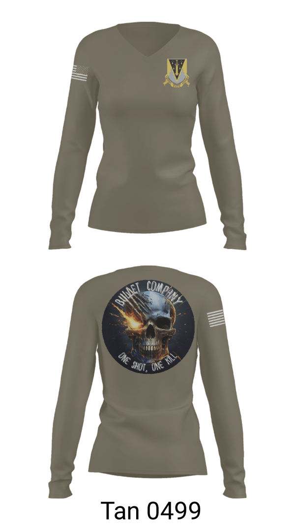 Womens Long Sleeve Vneck Shirt, USMAPS AY 25, Army, Teamtime, Team time, sublimation, custom sports apparel, team uniforms, spirit wear, spiritwear, sports uniforms, custom shirts, team store, custom team store, fundraiser sports, apparel fundraiser