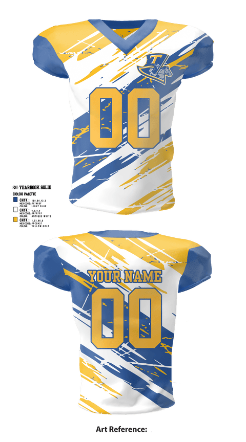 Football Jersey, Russell I Doig Middle School Football, Football, Teamtime, Team time, sublimation, custom sports apparel, team uniforms, spirit wear, spiritwear, sports uniforms, custom shirts, team store, custom team store, fundraiser sports, apparel fundraiser