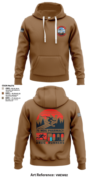 Hoodie, 75 HCOS SGGD, Air Force, Teamtime, Team time, sublimation, custom sports apparel, team uniforms, spirit wear, spiritwear, sports uniforms, custom shirts, team store, custom team store, fundraiser sports, apparel fundraiser