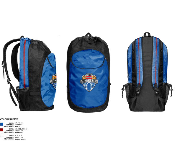 Gear Bag, FBU Tennessee, , Teamtime, Team time, sublimation, custom sports apparel, team uniforms, spirit wear, spiritwear, sports uniforms, custom shirts, team store, custom team store, fundraiser sports, apparel fundraiser
