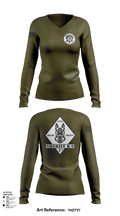 GCSO K9 19813935 Women's Long Sleeve V-neck Shirt - 101