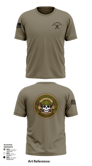 Short Sleeve Performance Shirt, Bravo Company Det 1 Recruiting and Retention Battalion, National Guard, Teamtime, Team time, sublimation, custom sports apparel, team uniforms, spirit wear, spiritwear, sports uniforms, custom shirts, team store, custom team store, fundraiser sports, apparel fundraiser