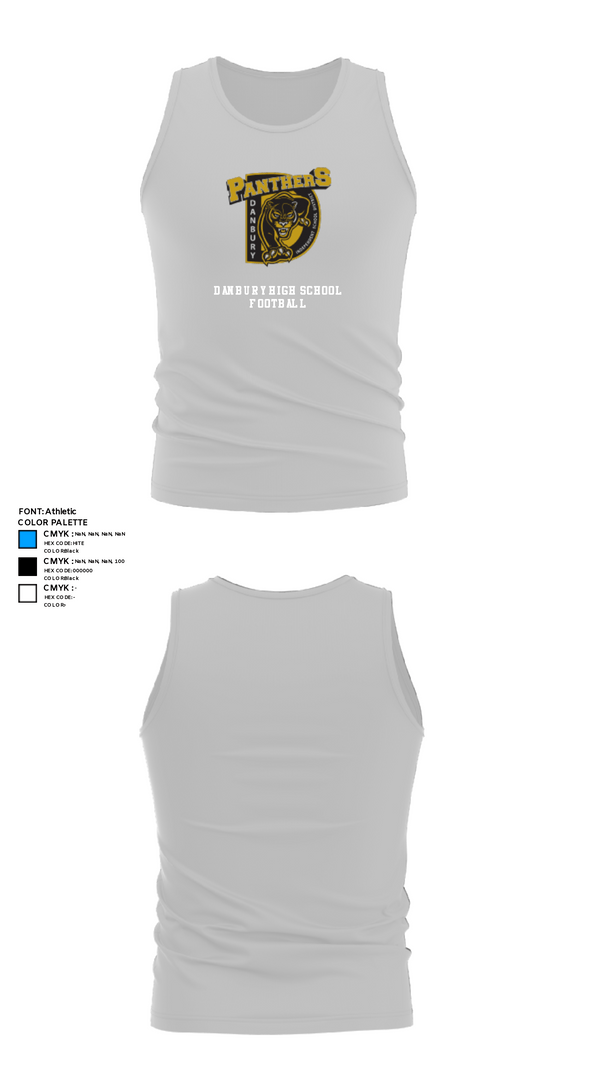 Tank Top, Danbury High School Football, Football, Teamtime, Team time, sublimation, custom sports apparel, team uniforms, spirit wear, spiritwear, sports uniforms, custom shirts, team store, custom team store, fundraiser sports, apparel fundraiser