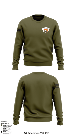Crew Neck Sweatshirt, 397TH SC, Army, Teamtime, Team time, sublimation, custom sports apparel, team uniforms, spirit wear, spiritwear, sports uniforms, custom shirts, team store, custom team store, fundraiser sports, apparel fundraiser