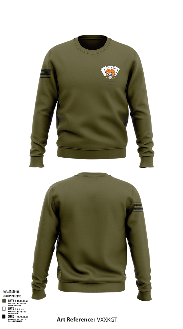 Crew Neck Sweatshirt, 397TH SC, Army, Teamtime, Team time, sublimation, custom sports apparel, team uniforms, spirit wear, spiritwear, sports uniforms, custom shirts, team store, custom team store, fundraiser sports, apparel fundraiser