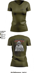 3/2CR Killer Troop 6220684 Women's Short Sleeve V-neck Shirt - 7