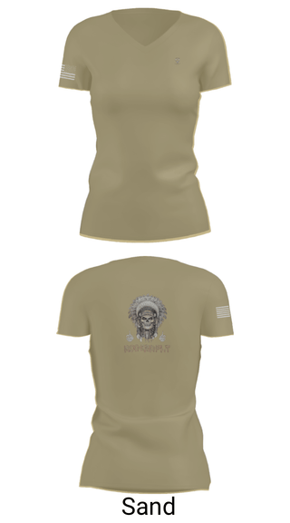 Womens Short Sleeve Vneck Shirt, 1/149th BCO INF REG 3rd PLT, Army, Teamtime, Team time, sublimation, custom sports apparel, team uniforms, spirit wear, spiritwear, sports uniforms, custom shirts, team store, custom team store, fundraiser sports, apparel fundraiser