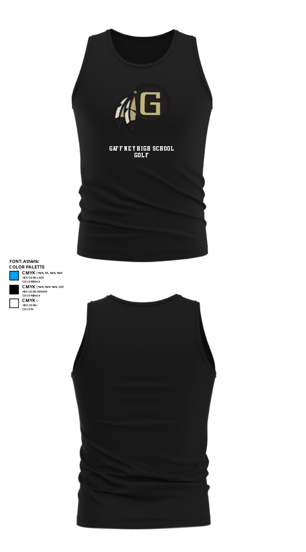 Tank Top, Gaffney High School Golf, Golf, Teamtime, Team time, sublimation, custom sports apparel, team uniforms, spirit wear, spiritwear, sports uniforms, custom shirts, team store, custom team store, fundraiser sports, apparel fundraiser