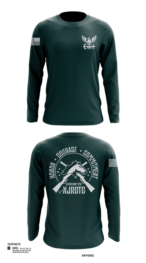 Long Sleeve Performance Shirt, Kennesaw Mountain NJROTC, Navy, Teamtime, Team time, sublimation, custom sports apparel, team uniforms, spirit wear, spiritwear, sports uniforms, custom shirts, team store, custom team store, fundraiser sports, apparel fundraiser