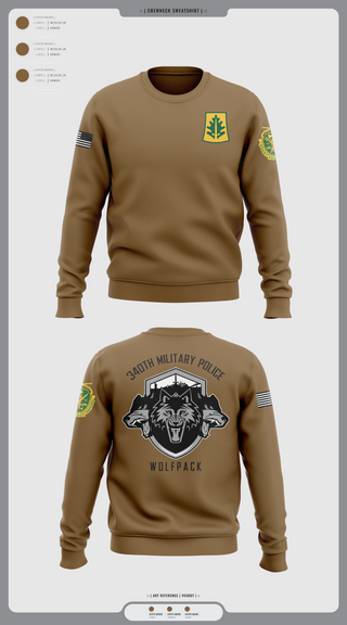Crew Neck Sweatshirt, 340th mp, , Teamtime, Team time, sublimation, custom sports apparel, team uniforms, spirit wear, spiritwear, sports uniforms, custom shirts, team store, custom team store, fundraiser sports, apparel fundraiser