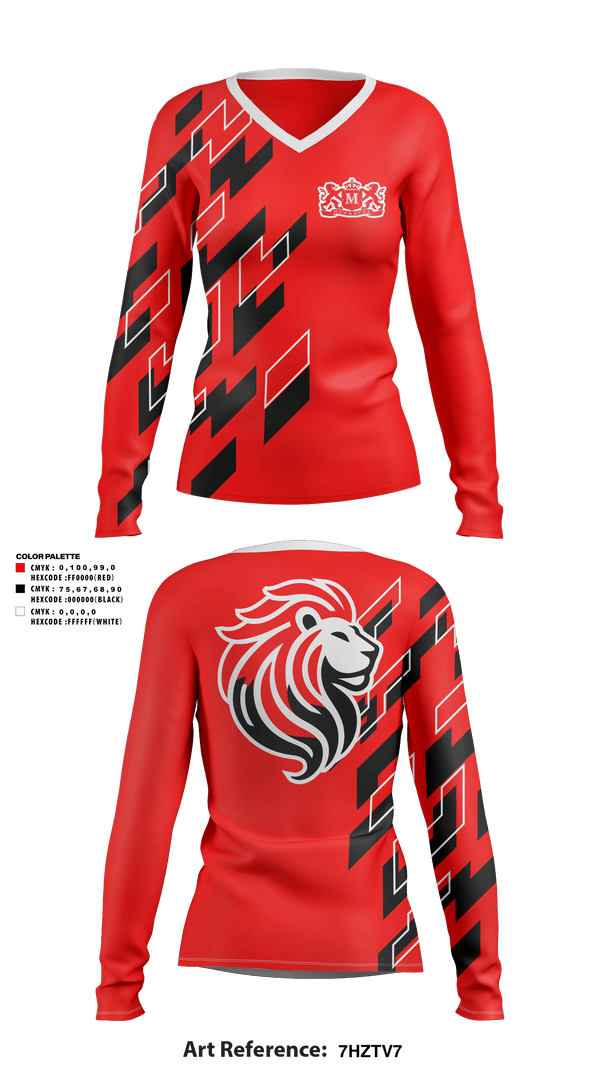 Womens Long Sleeve Vneck Shirt, Monarchs, Women's Soccer, Teamtime, Team time, sublimation, custom sports apparel, team uniforms, spirit wear, spiritwear, sports uniforms, custom shirts, team store, custom team store, fundraiser sports, apparel fundraiser