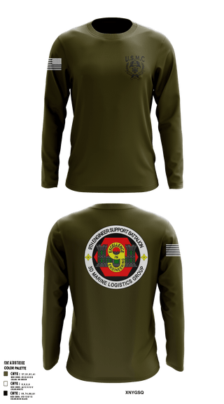Long Sleeve Rash Guard Shirt, 9th Engineer Support Company, Marines, Teamtime, Team time, sublimation, custom sports apparel, team uniforms, spirit wear, spiritwear, sports uniforms, custom shirts, team store, custom team store, fundraiser sports, apparel fundraiser