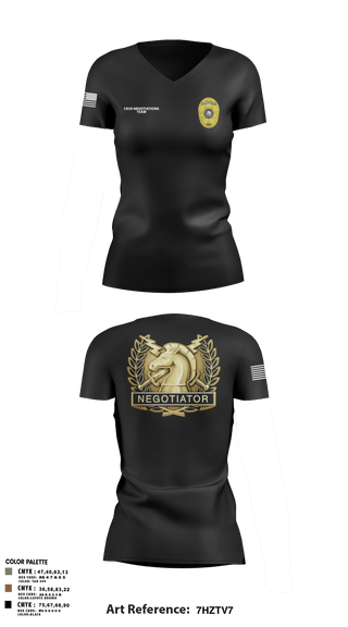 Womens Short Sleeve Vneck Shirt, HCSO CNT, Police, Teamtime, Team time, sublimation, custom sports apparel, team uniforms, spirit wear, spiritwear, sports uniforms, custom shirts, team store, custom team store, fundraiser sports, apparel fundraiser