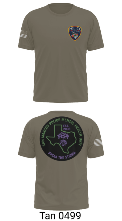 SMPD Mental Health Unit 50608252 Short Sleeve Performance Shirt - 38