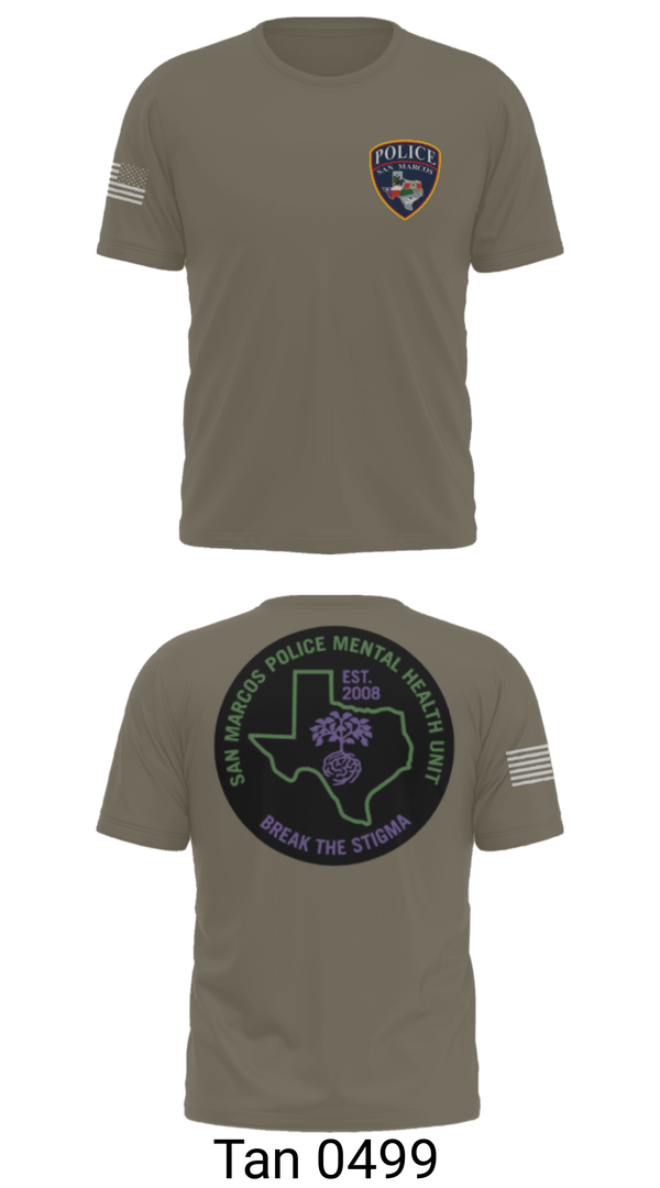 Short Sleeve Performance Shirt, SMPD Mental Health Unit, Police, Teamtime, Team time, sublimation, custom sports apparel, team uniforms, spirit wear, spiritwear, sports uniforms, custom shirts, team store, custom team store, fundraiser sports, apparel fundraiser