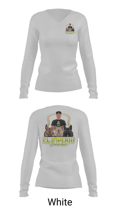 EL IMPERIO FRENCHIES 78056144 Women's Long Sleeve V-neck Shirt - 16