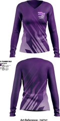 Riverside Saints 44149427 Women's Long Sleeve V-neck Shirt - 1