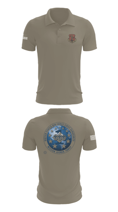 186 Air Refueling Wing 26529020 Short Sleeve Performance Polo - 67