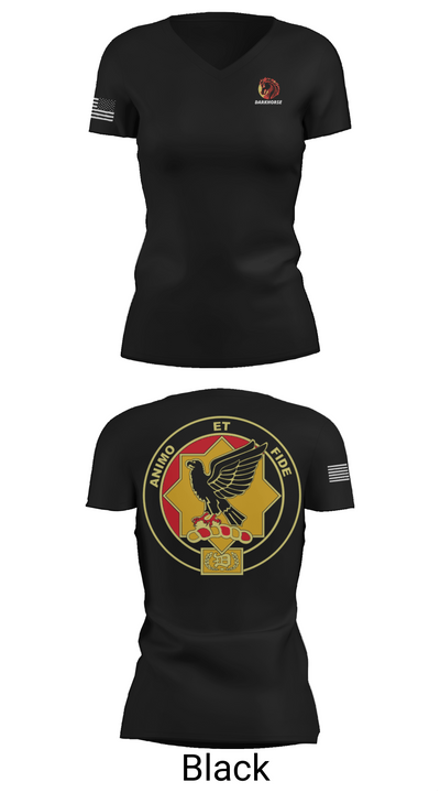 D FST 8-1 CAV 24153334 Women's Short Sleeve V-neck Shirt - 28