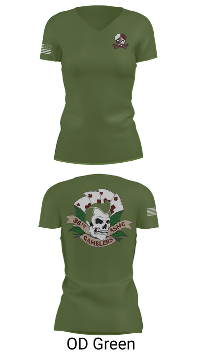 418 MLC 48598349 Women's Short Sleeve V-neck Shirt - 48