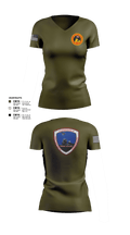 Lancaster County Young Marines 89976049 Women's Short Sleeve V-neck Shirt - 101