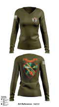 Det. 4 Tows and Scouts 4th Tank Battalion 82433945 Women's Long Sleeve V-neck Shirt - 2 (1)